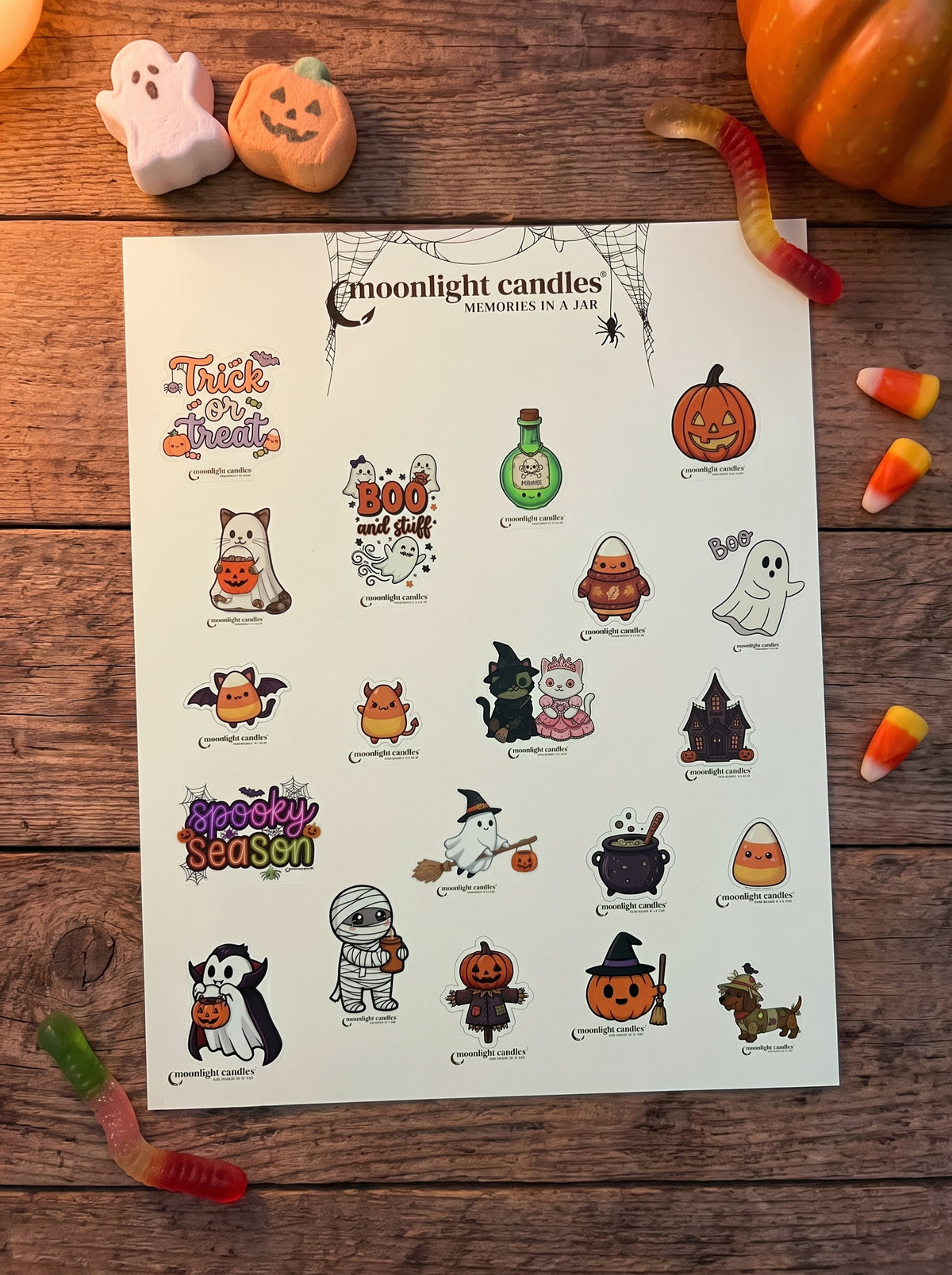 Stickers Halloween Glow in the Dark